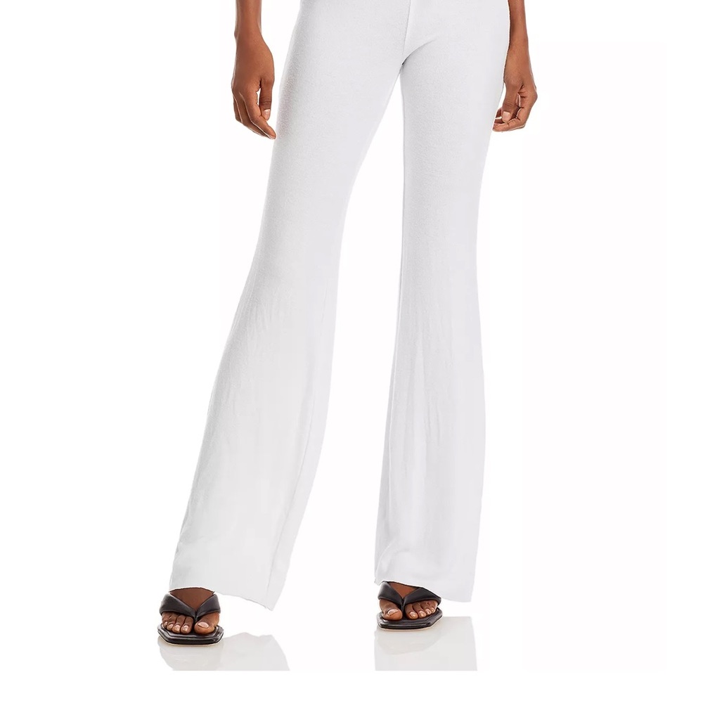 Wild fox flare white sweatpants